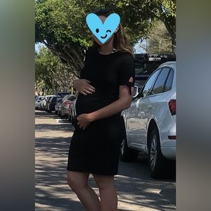 The perfect black maternity dress
